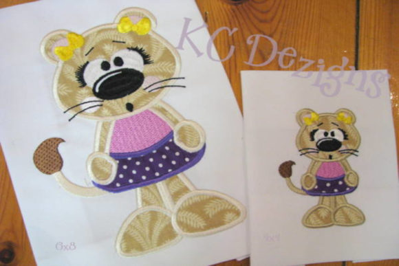 Beach Lion 02 Applique Design