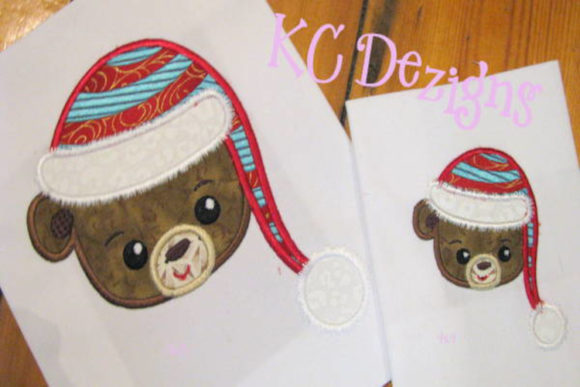 Christmas Teddy Bear Face