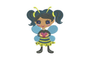 Girly Bee with a Heart