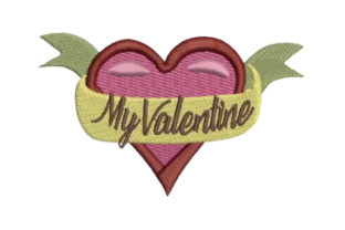Heart with Ribbon My Valentine