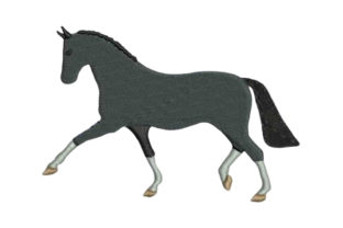 Horse Dressage Embroidery Design