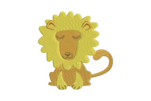 Nursery Lion Embroidery Design