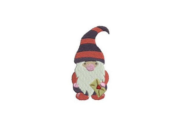 Valentine's Gnome Embroidery Design